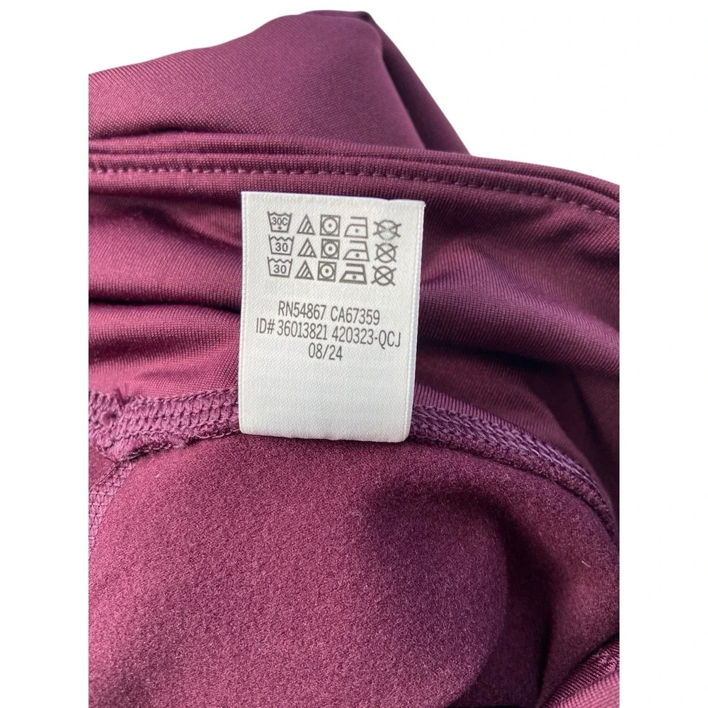 PINK Victorias Secret Winter Performance Flare Leggings Size S Burgundy Y2K Yoga